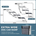 Extra Wide Dog Ramp for Cars Aluminium Step