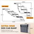 Extra Wide Dog Ramp for Cars Aluminium Step