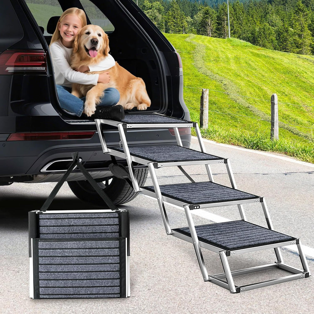 Extra Wide Dog Ramp for Cars Aluminium Step