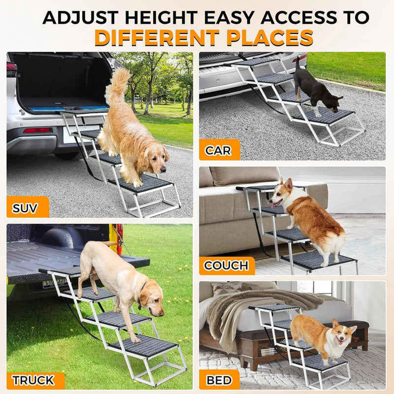 Extra Wide Dog Ramp for Cars Aluminium Step