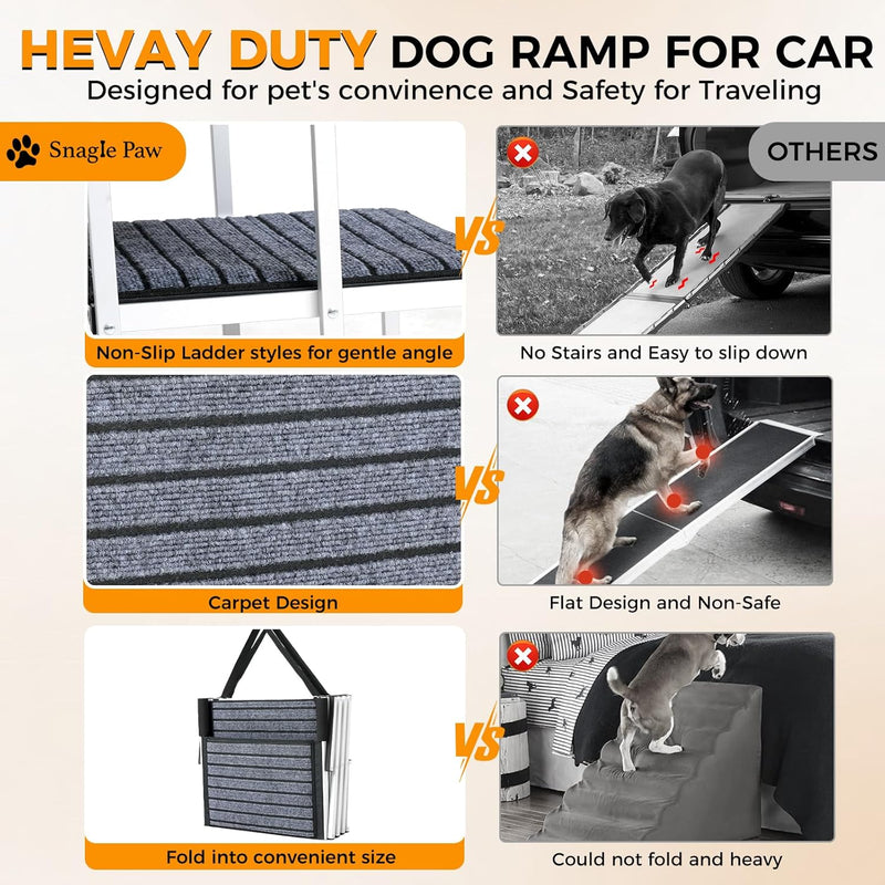 Extra Wide Dog Ramp for Cars Aluminium Step