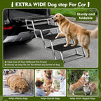 Extra Wide Dog Ramp for Cars Aluminium Step