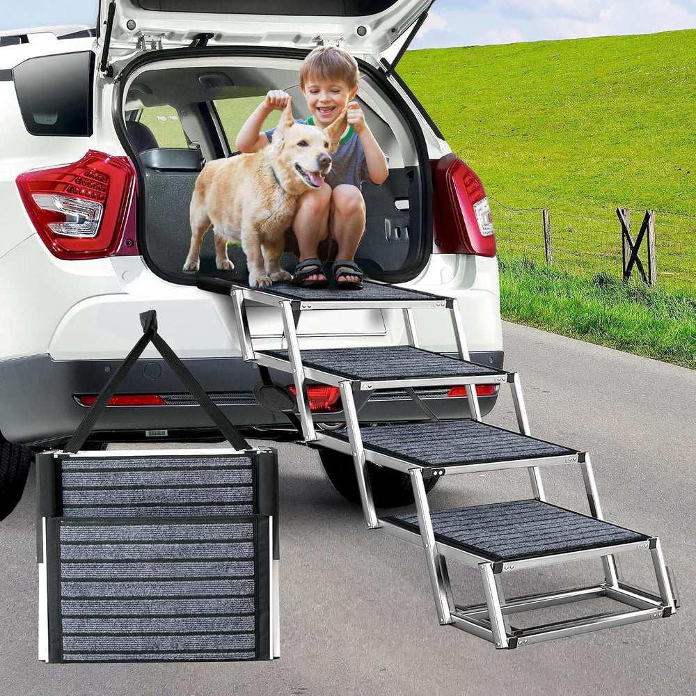 Extra Wide Dog Ramp for Cars Aluminium Step