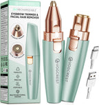 Eyebrow Facial Trimmer: 2 In1 Rechargeable Hair Removal