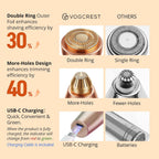 Eyebrow Facial Trimmer: 2 In1 Rechargeable Hair Removal