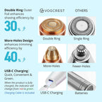 Eyebrow Facial Trimmer: 2 In1 Rechargeable Hair Removal