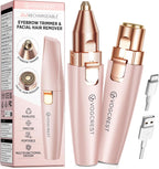 Eyebrow Facial Trimmer: 2 In1 Rechargeable Hair Removal