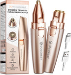 Eyebrow Facial Trimmer: 2 In1 Rechargeable Hair Removal