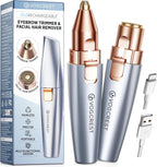 Eyebrow Facial Trimmer: 2 In1 Rechargeable Hair Removal