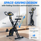F-Bike Pro Folding Exercise Bike 331 Lbs Capacity