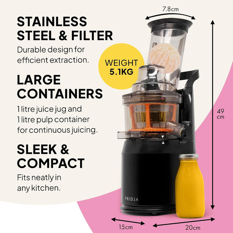 F1900 Cold Press Juicer 240W Slow 78MM Chute