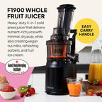 F1900 Cold Press Juicer 240W Slow 78MM Chute
