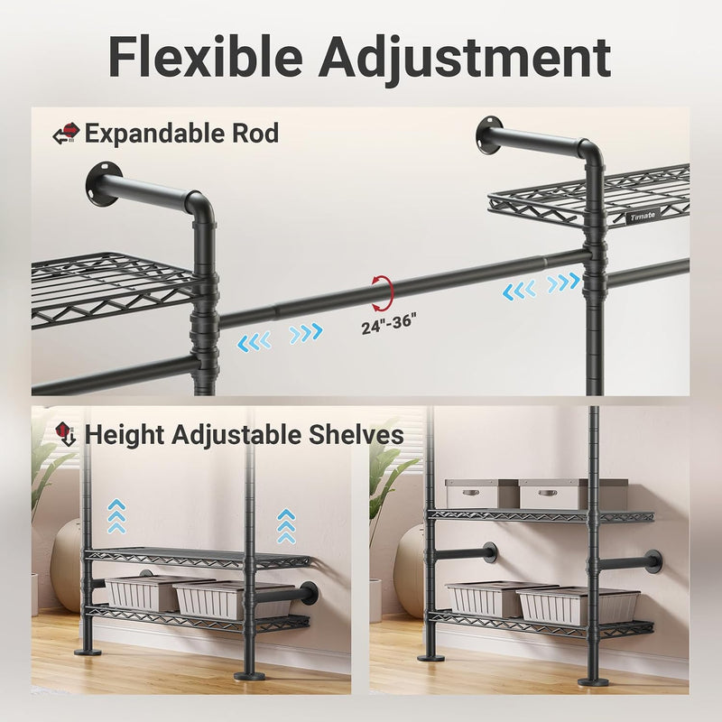 F3 Garment Rack Heavy Duty Clothes for Hanging