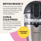 F900 Electric Juicer Automatic Citrus Press 50W 400ML