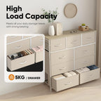 Fabric Chest of Drawer with 7 Drawers Home