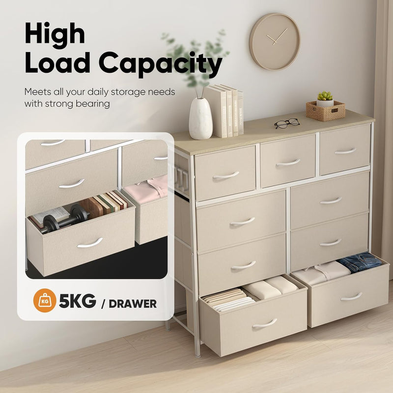 Fabric Chest of Drawer with 7 Drawers Home