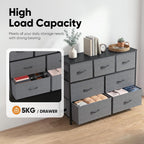 Fabric Chest of Drawer with 7 Drawers Home