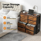 Fabric Chest of Drawer with 7 Drawers Home