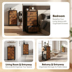Fabric Chest of Drawer with 7 Drawers Home