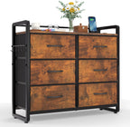 Fabric Chest of Drawer with 7 Drawers Home