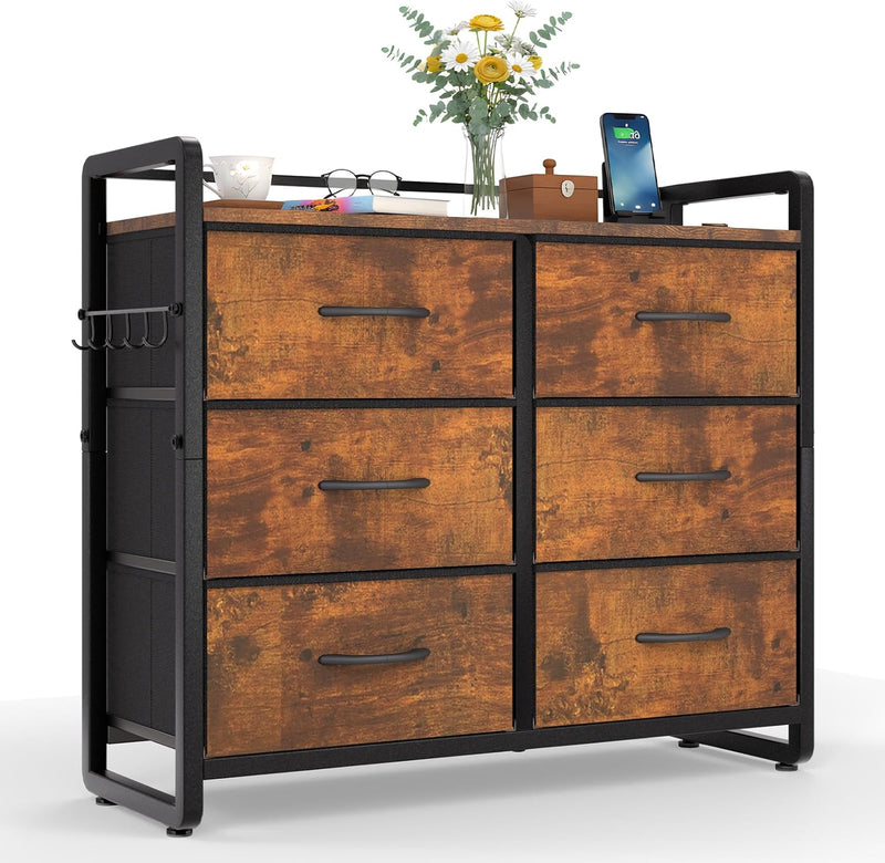 Fabric Chest of Drawer with 7 Drawers Home