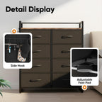 Fabric Chest of Drawer with 7 Drawers Home