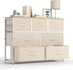 Fabric Chest of Drawer with 7 Drawers Home