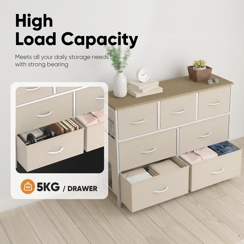 Fabric Chest of Drawer with 7 Drawers Home