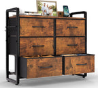 Fabric Chest of Drawer with 7 Drawers Home