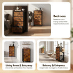 Fabric Chest of Drawer with 7 Drawers Home