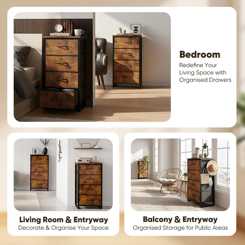 Fabric Chest of Drawer with 7 Drawers Home