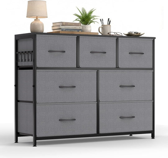Fabric Chest of Drawer with 7 Drawers Home