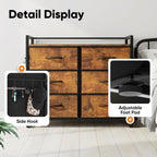 Fabric Chest of Drawer with 7 Drawers Home