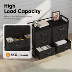 Fabric Chest of Drawer with 7 Drawers Home