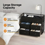 Fabric Chest of Drawer with 7 Drawers Home