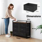 Fabric Chest of Drawer with 7 Drawers Home