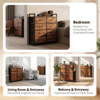 Fabric Chest of Drawer with 7 Drawers Home