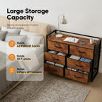 Fabric Chest of Drawer with 7 Drawers Home