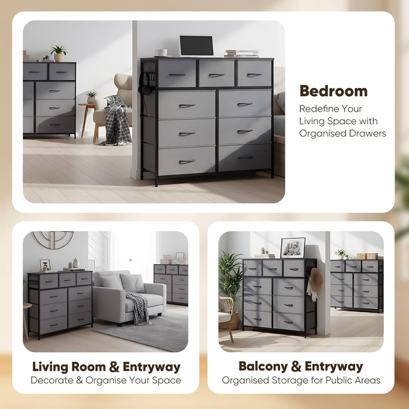 Fabric Chest of Drawer with 7 Drawers Home