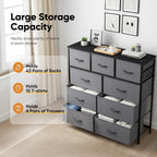Fabric Chest of Drawer with 7 Drawers Home