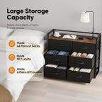 Fabric Chest of Drawer with 7 Drawers Home