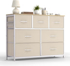 Fabric Chest of Drawer with 7 Drawers Home