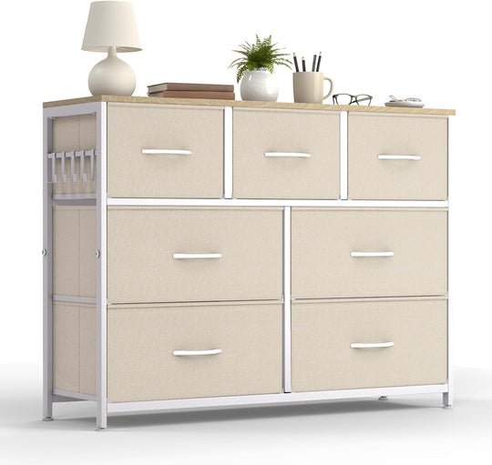 Fabric Chest of Drawer with 7 Drawers Home