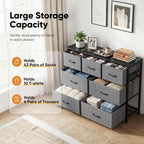 Fabric Chest of Drawer with 7 Drawers Home