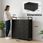 Fabric Chest of Drawer with 7 Drawers Home