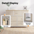 Fabric Chest of Drawer with 7 Drawers Home