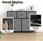 Fabric Chest of Drawer with 7 Drawers Home
