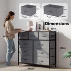 Fabric Chest of Drawer with 7 Drawers Home