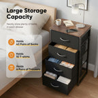 Fabric Chest of Drawer with 7 Drawers Home