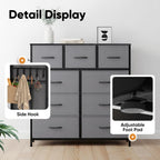 Fabric Chest of Drawer with 7 Drawers Home